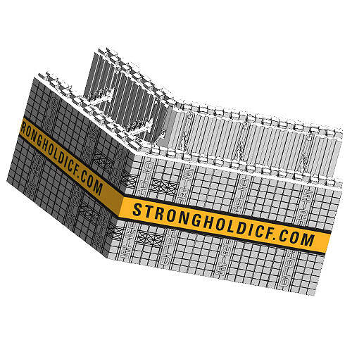 ICF Blocks & Insulation Products - FX 45 Corner Block from Stronghold ICF