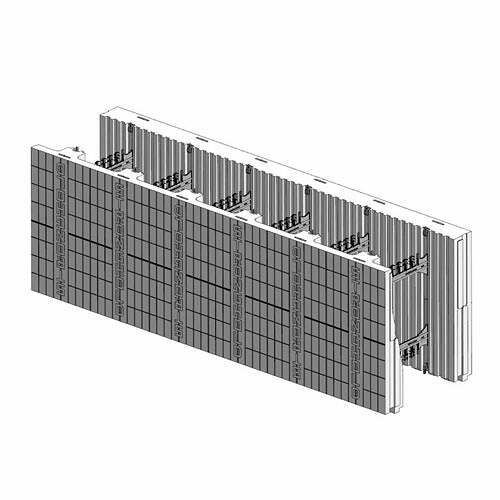 ICF Blocks & Insulation Products - FX Taper-Top Flat Top Block from Stronghold ICF